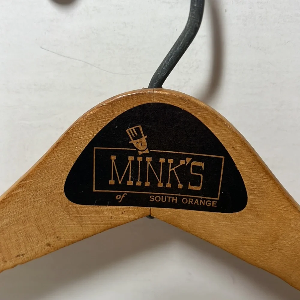 Vintage suit wood hangers